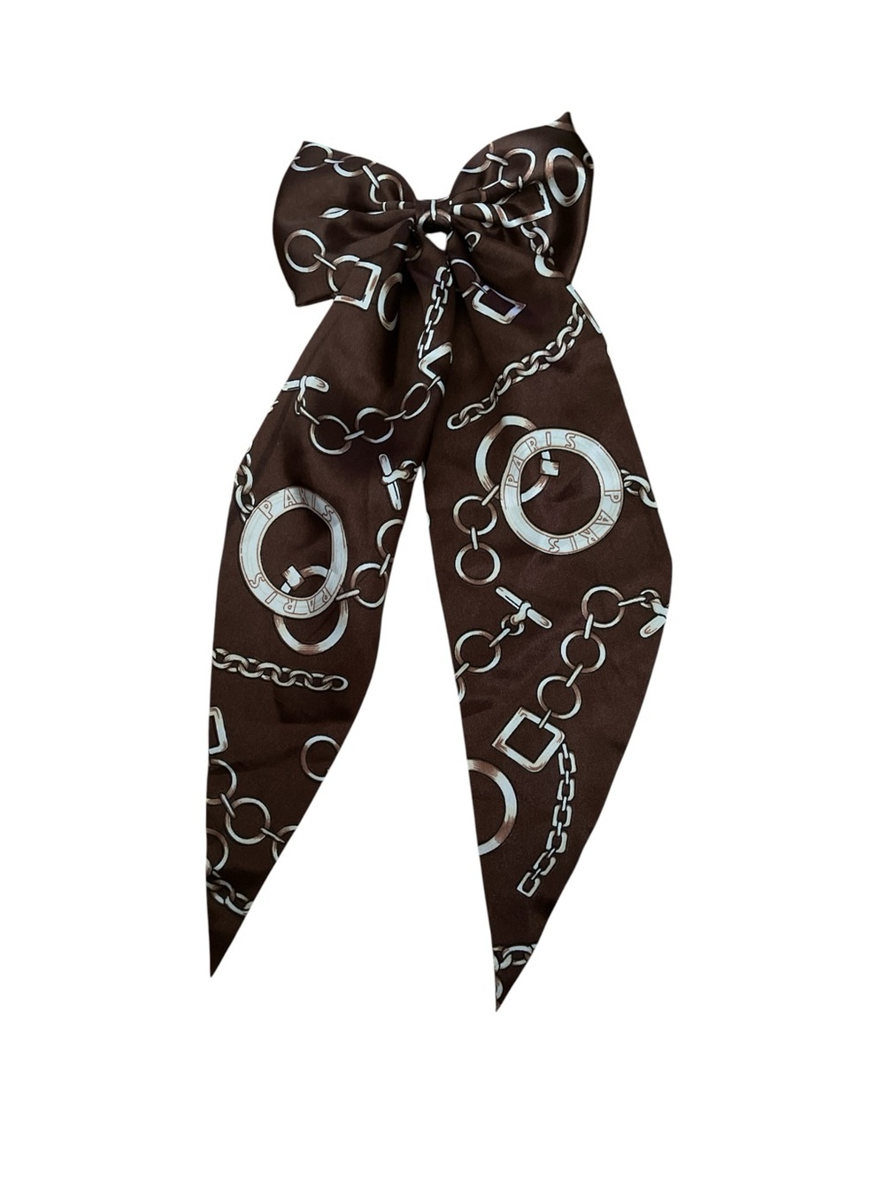 CUTE BROWN FABRIC HAIR BOW CLIP FASHION ACCESSORY UNBRANDED